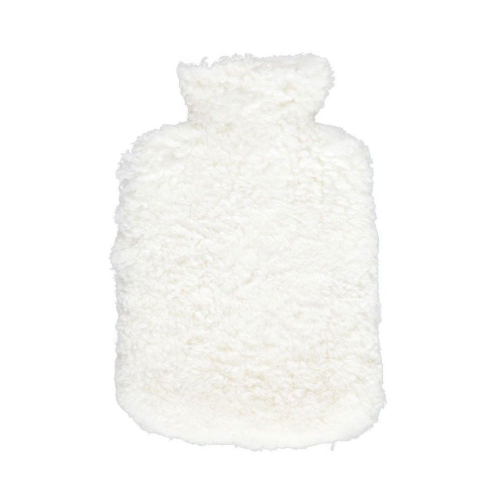 A luxurious and sumptuously soft sheepskin hot water bottle
