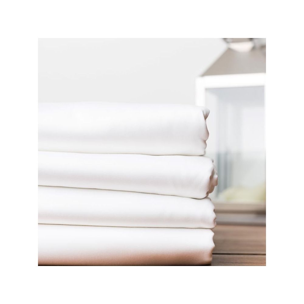 Luxury classic hotel 300tc white fitted sheet