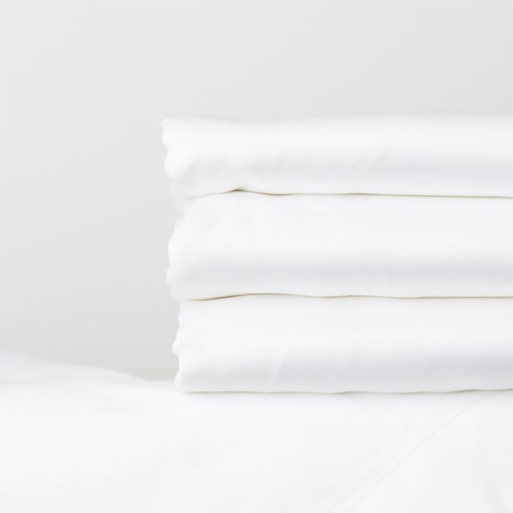 Luxury classic hotel 300tc white flat sheet
