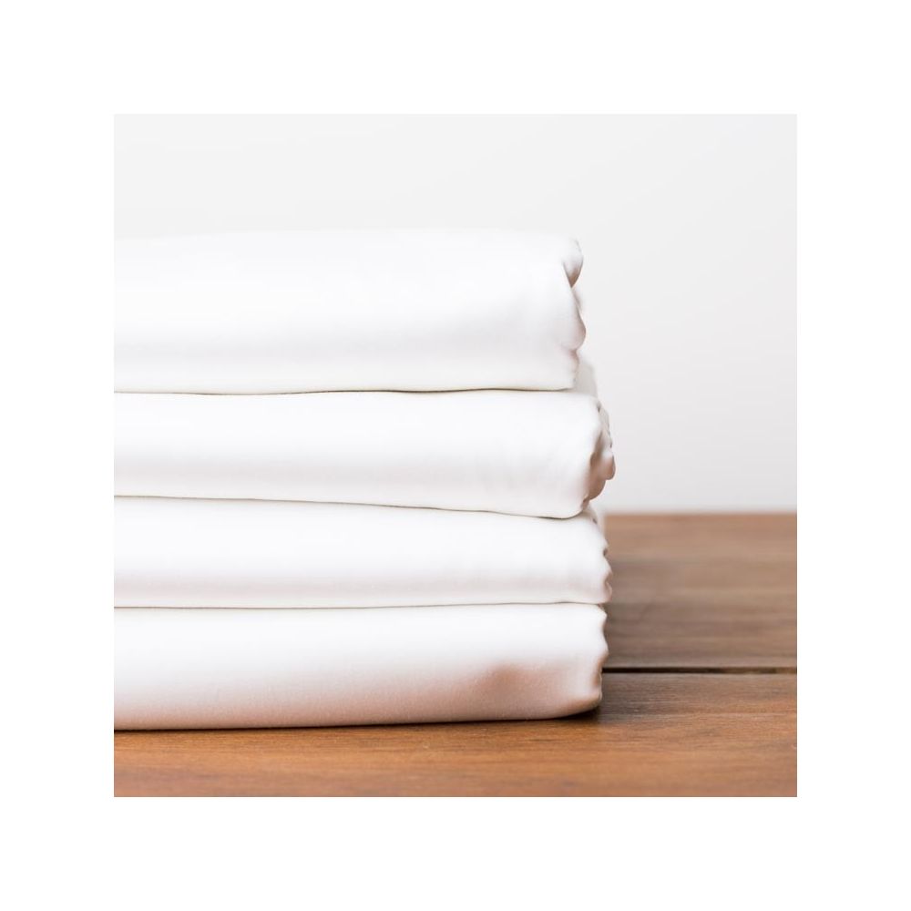 Luxury classic hotel 300tc white flat sheet