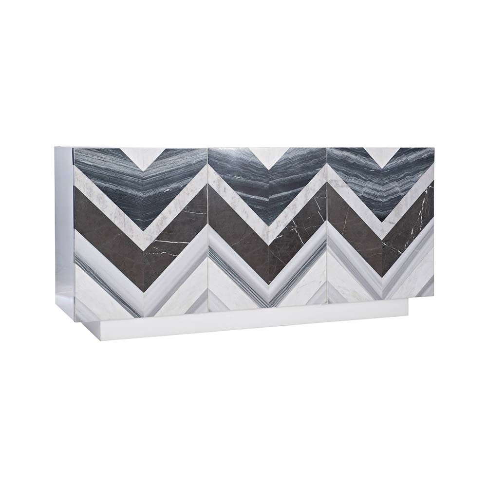 Chic chevron sideboard in multiple colours 