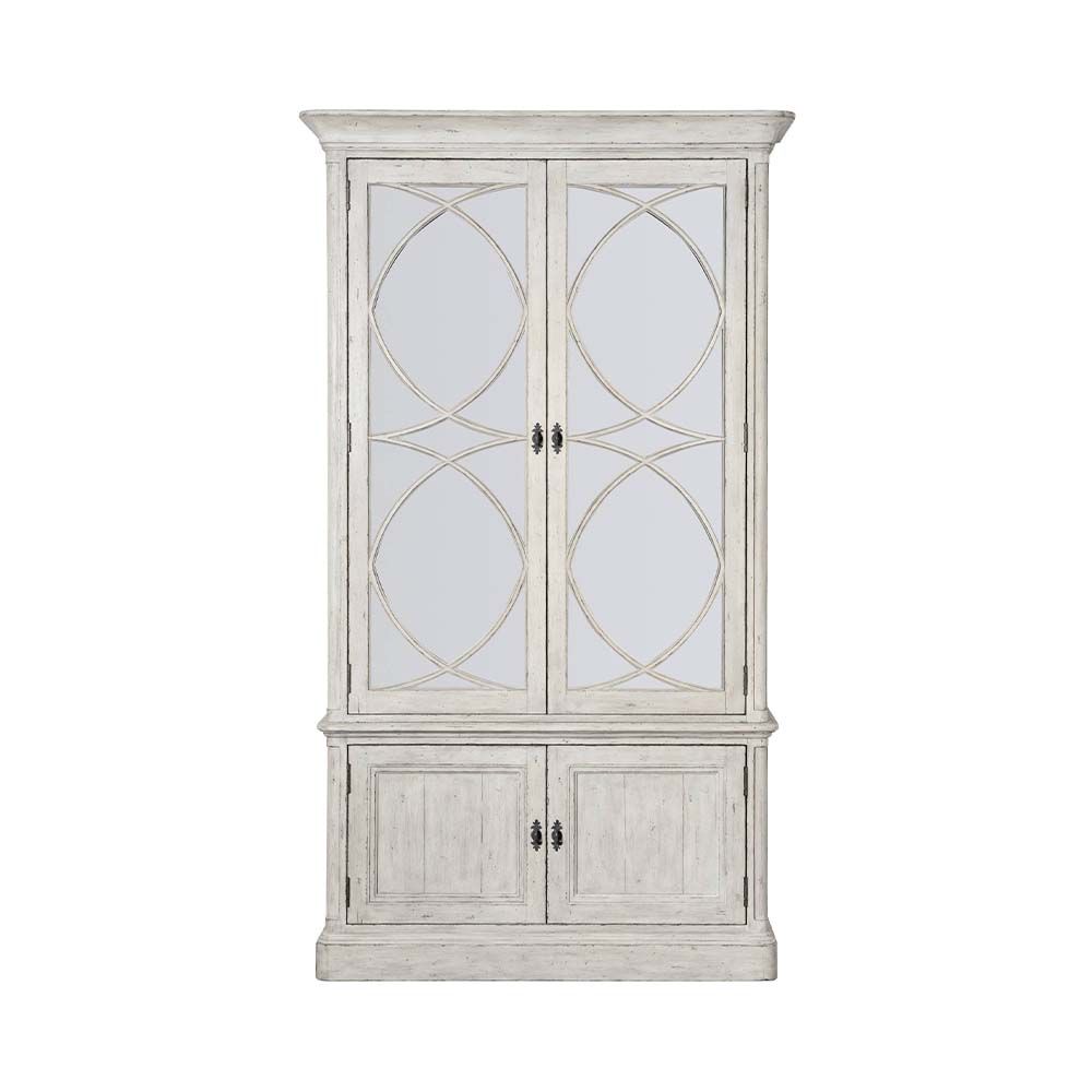 A shabby chic & farmhouse inspired display cabinet