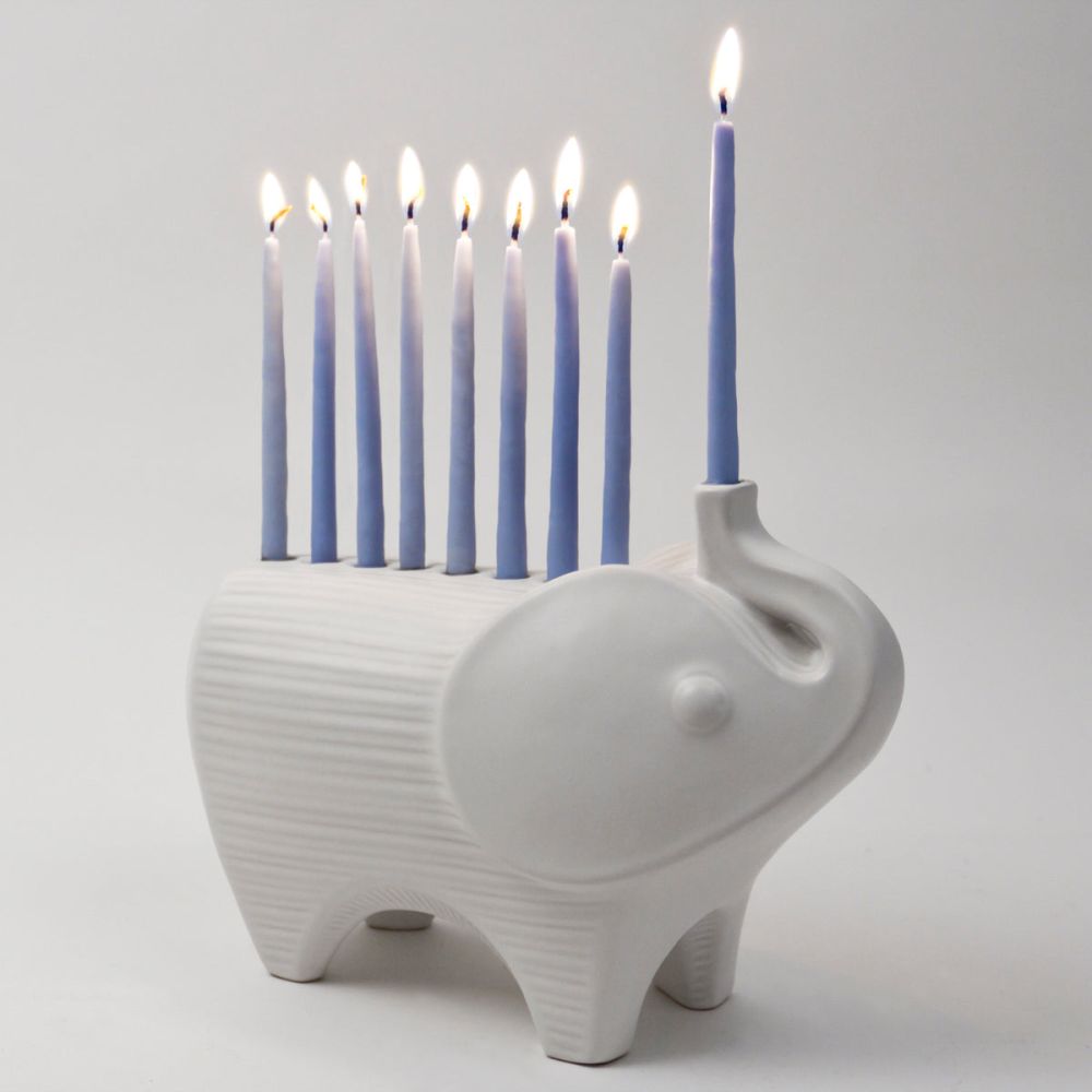 Gorgeous elephant candle holder holding 9 candles