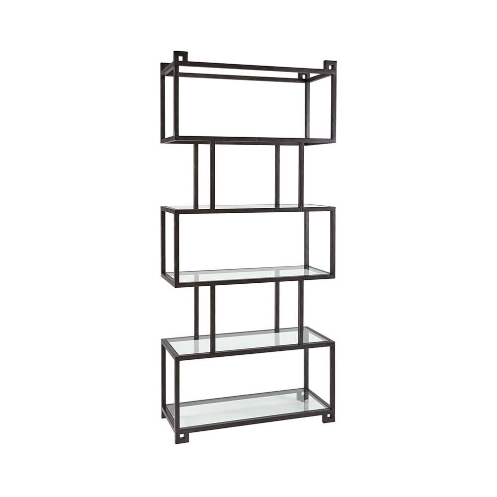 Art deco and industrial decor inspired display cabinet