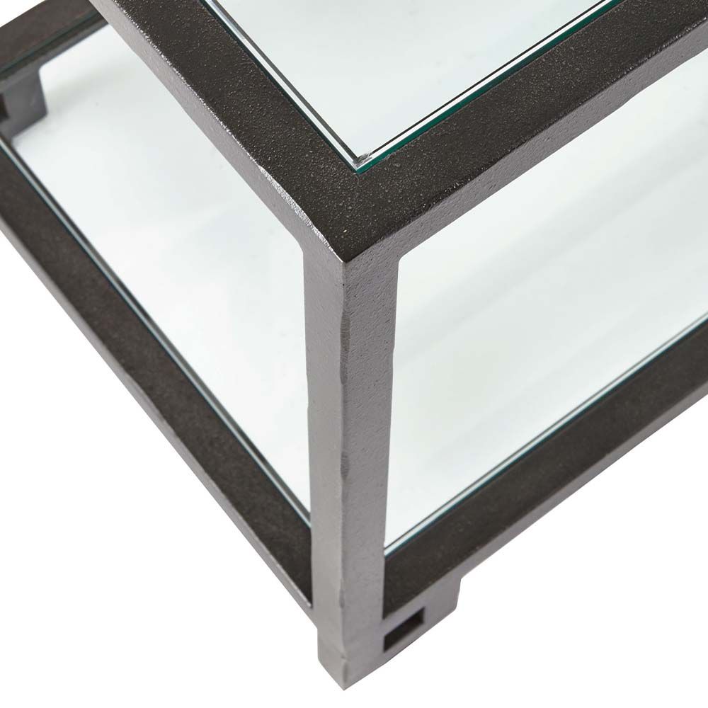 Art deco and industrial decor inspired display cabinet