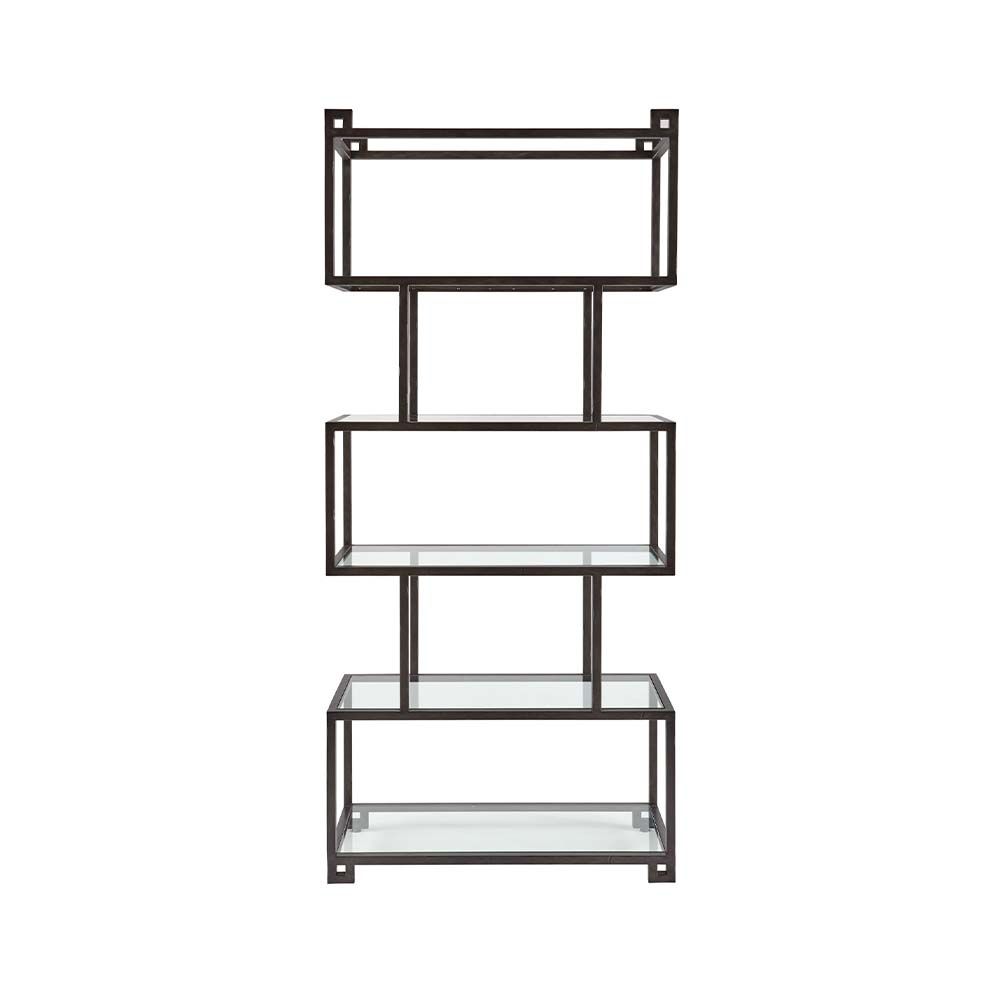 Art deco and industrial decor inspired display cabinet