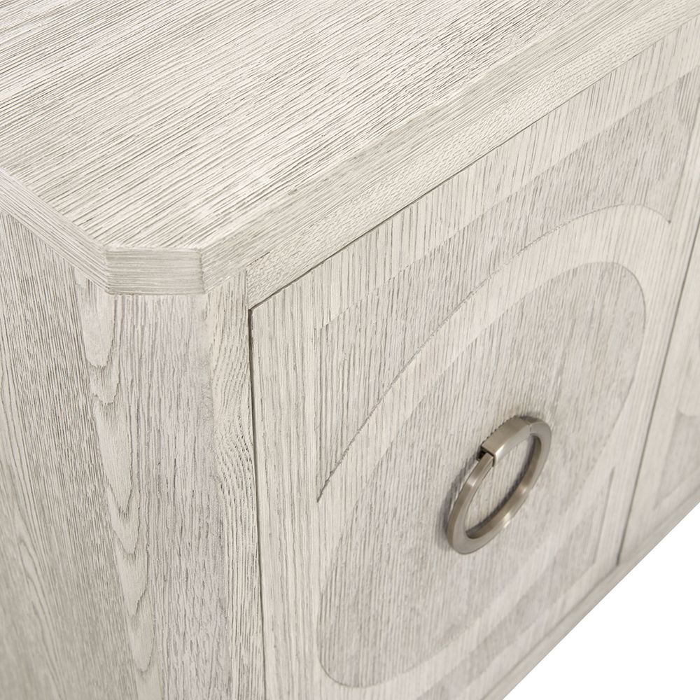 A classic three door buffet with a natural finish and an abundance of internal storage 