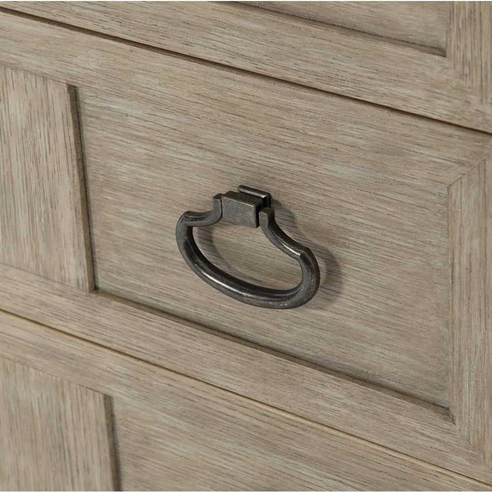 A six drawer dresser with subtle carvings within the front panels.