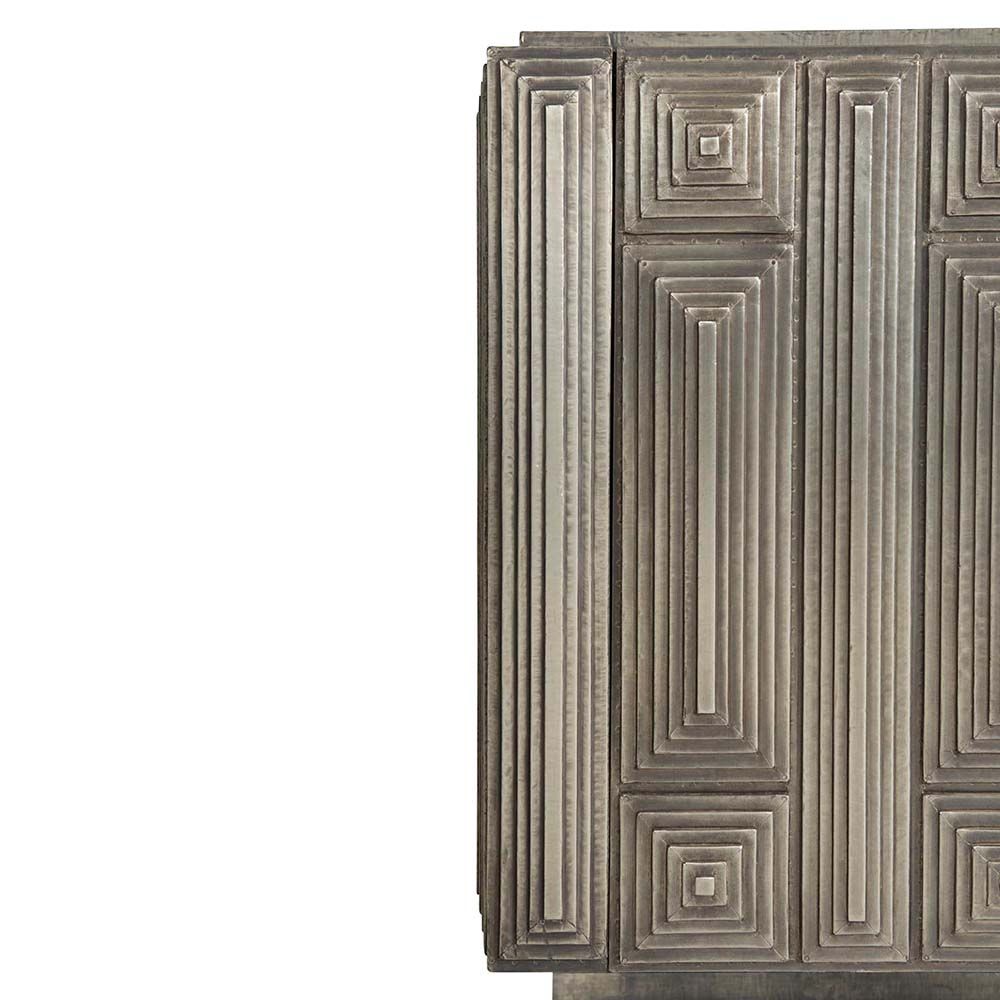 Art Deco inspired entertainment unit that's made from teak