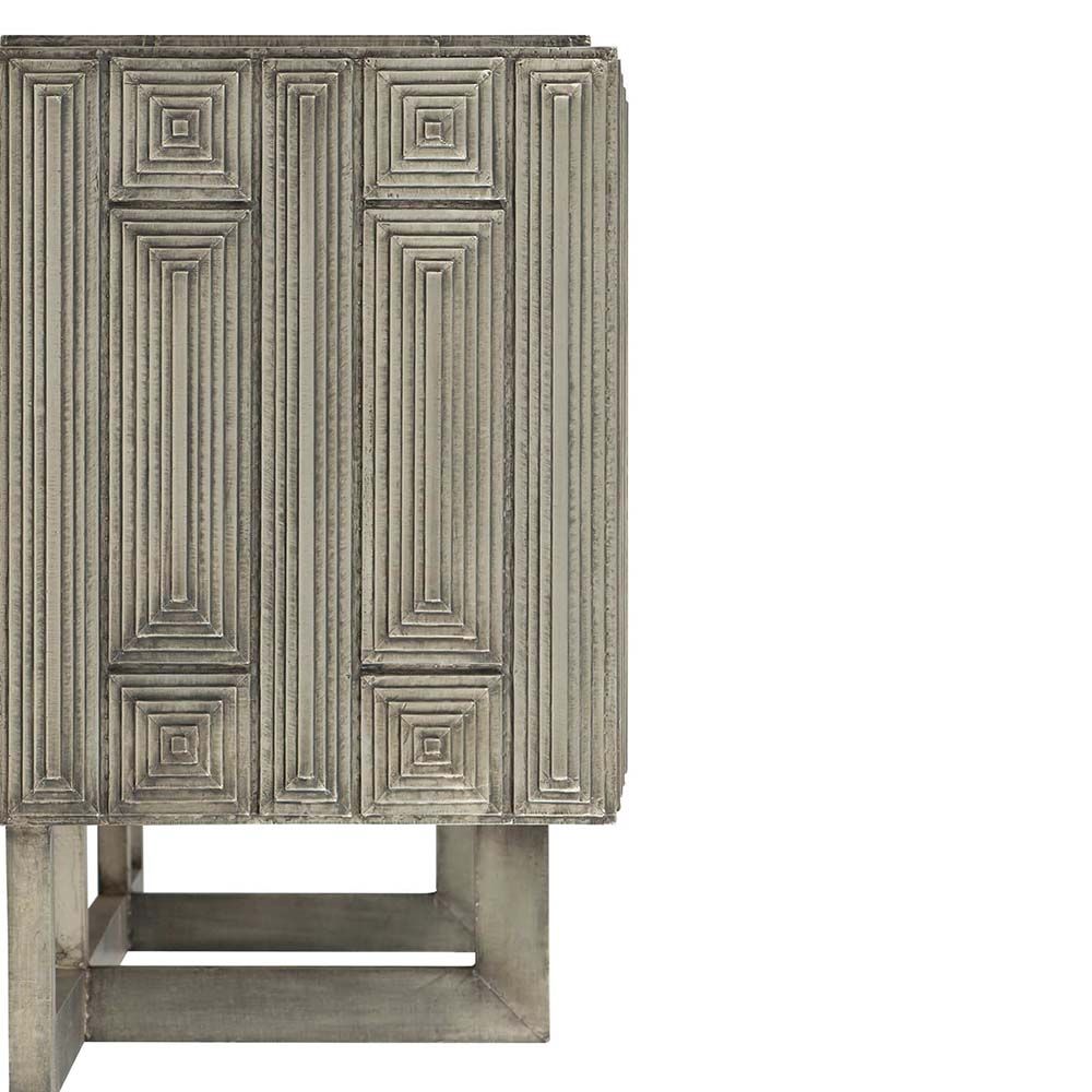 Art Deco inspired entertainment unit that's made from teak