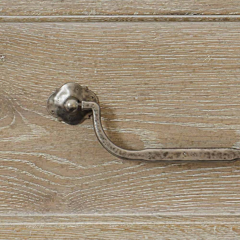 An 8-drawer dresser in a luxurious, natural finish that's perfect for rustic and chic spaces