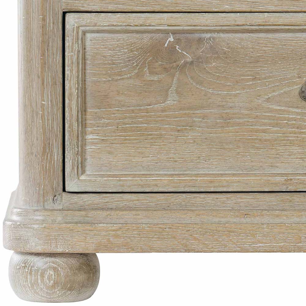 3-drawer sand finish bedside table
