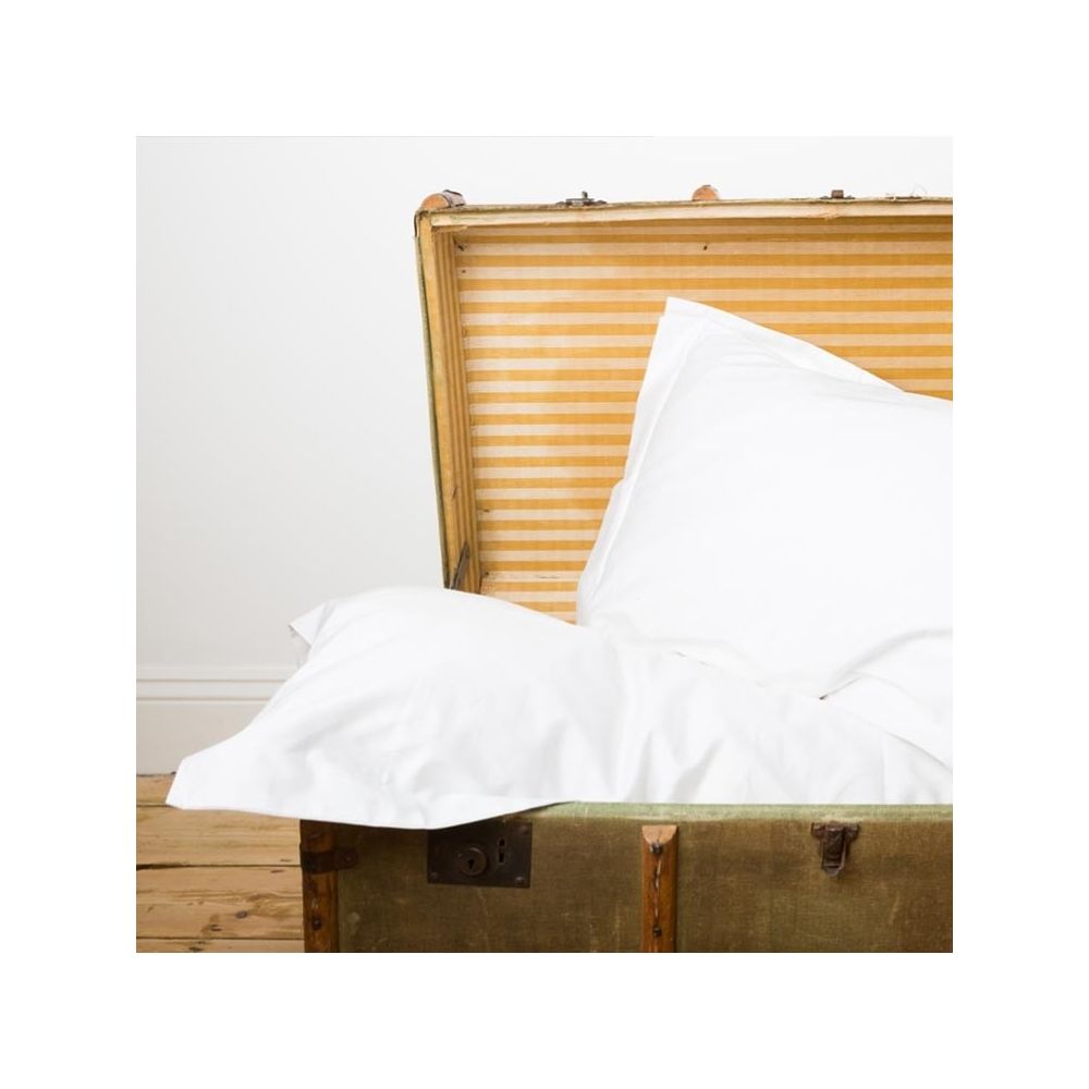 Luxury hotel soft and strong 400tc white oxford pillowcases