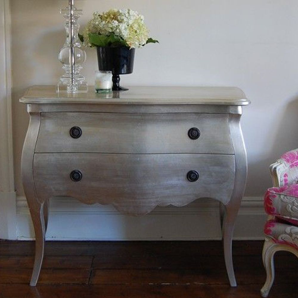 Lotty 2 Drawer Silver Chest
