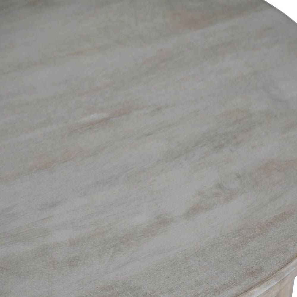 stunning side table in light, rounded design