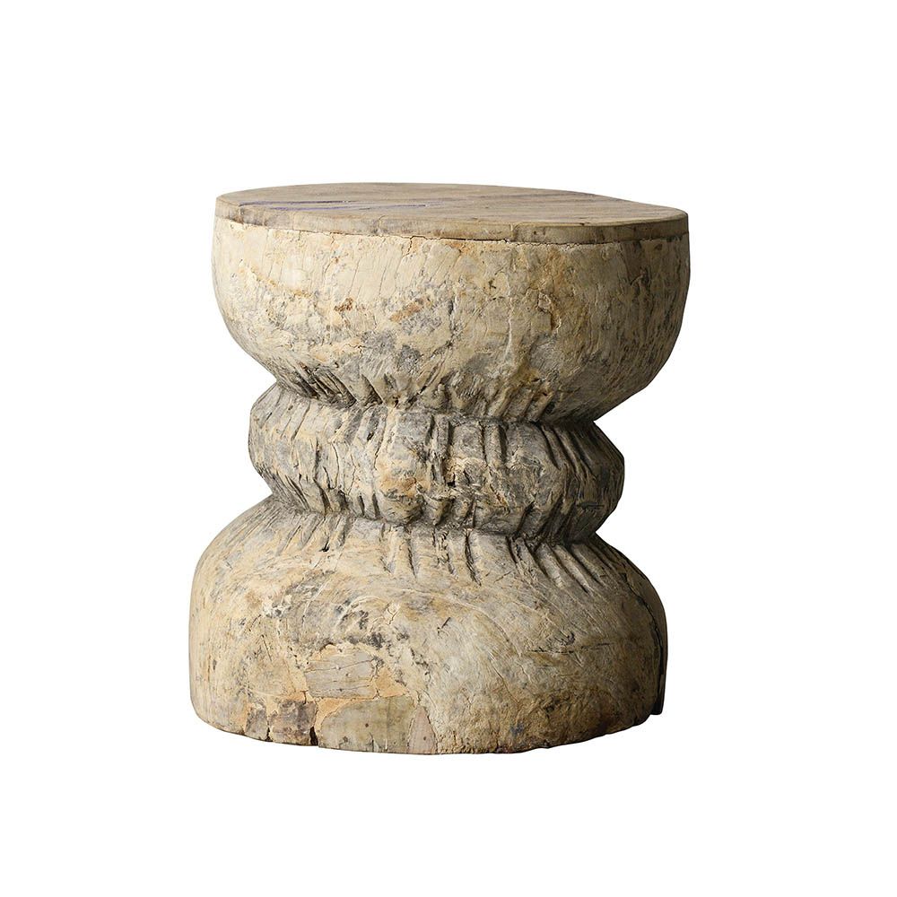 Quirky, natural wooden side table
