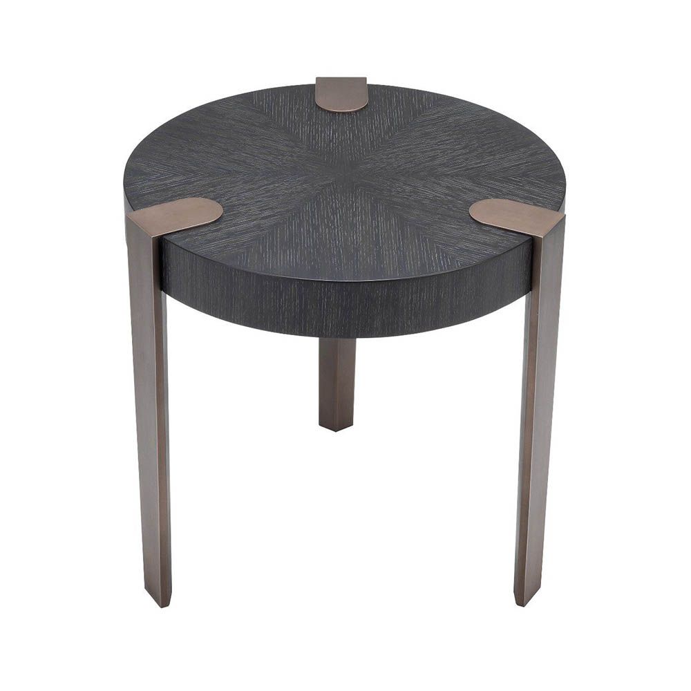 Eichholtz Oxnard Side Table - Charcoal Grey