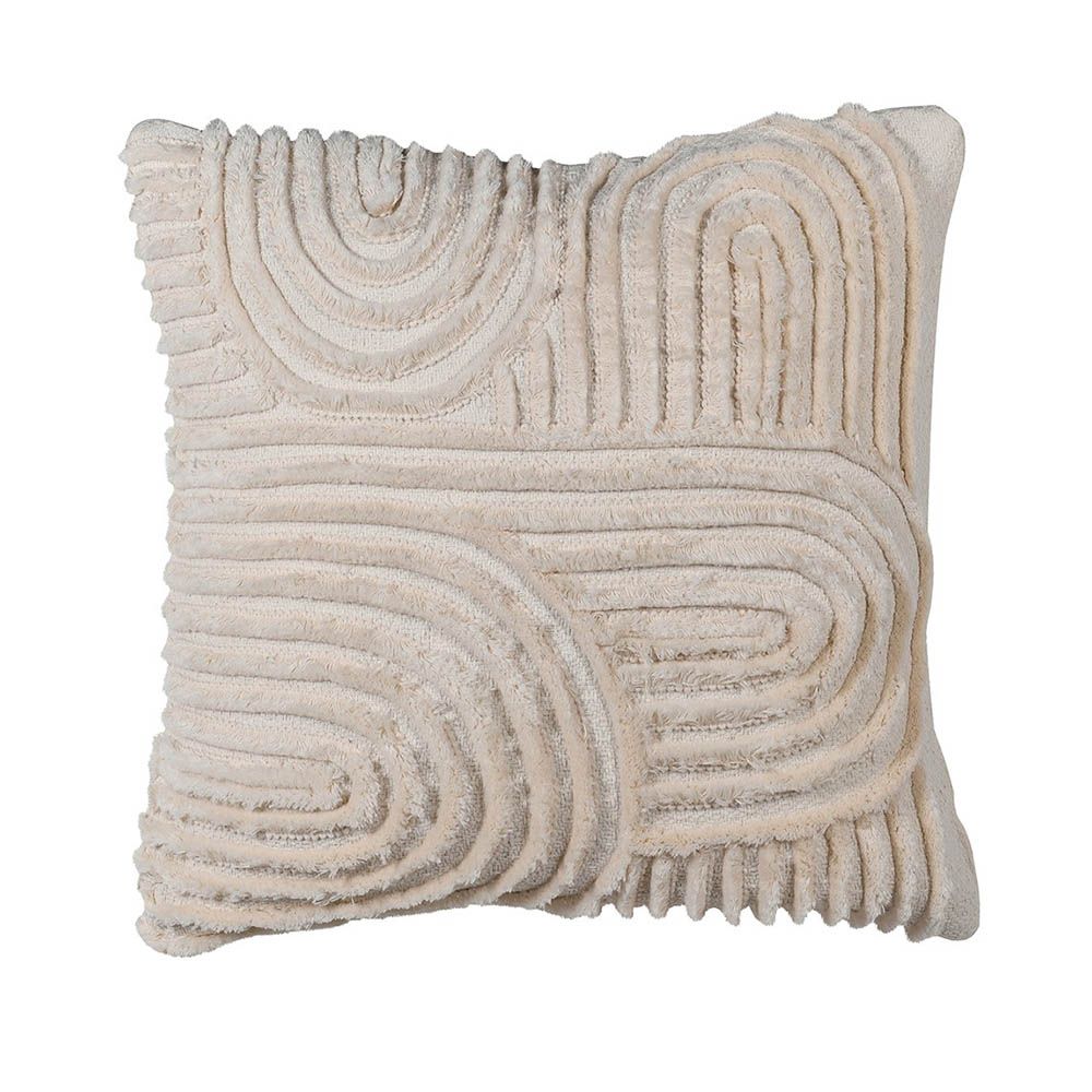 Soft arch design cushion in neutral cream colour 