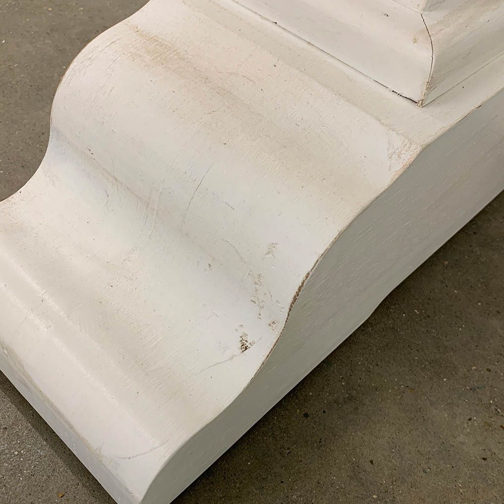 Imperfections to brushed white finish