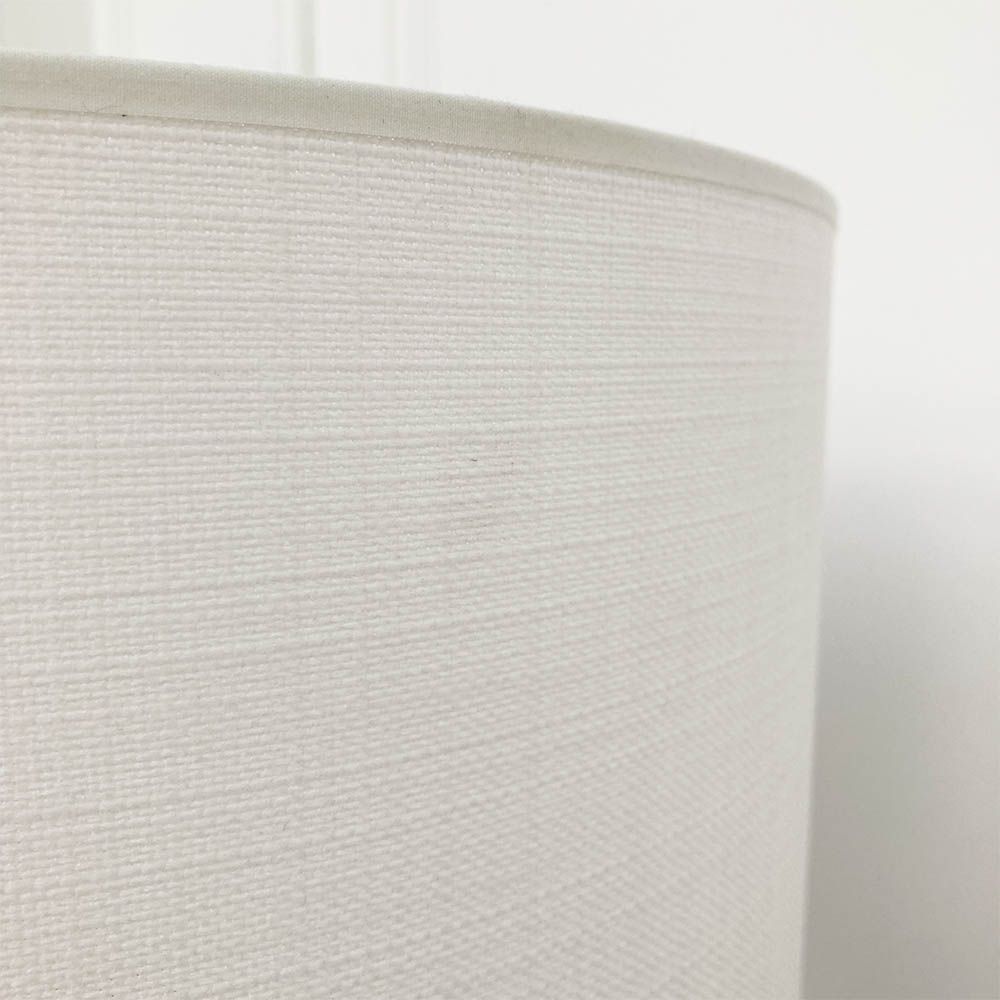 Stylish bleached mango wood table lamp with white lampshade 