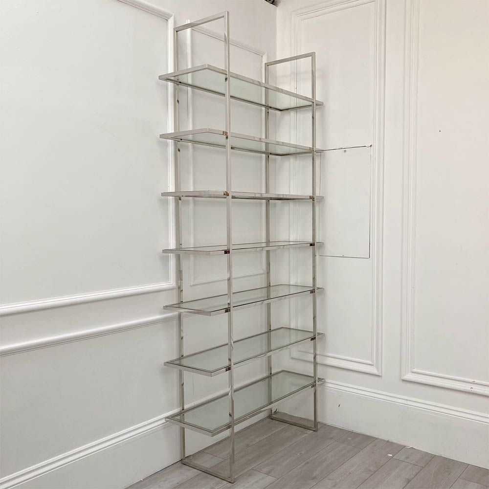 Luxurious and simple silhouette silver single cabinet