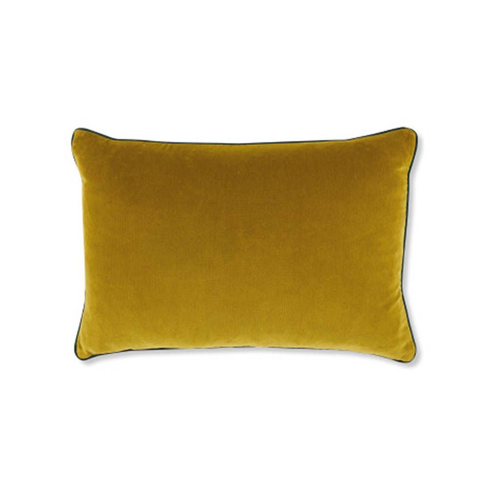 Patterned cushion made with soft sumptuous velvet