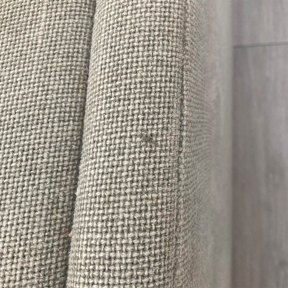 Ultra cosy grey linen sofa with two scatter cushions