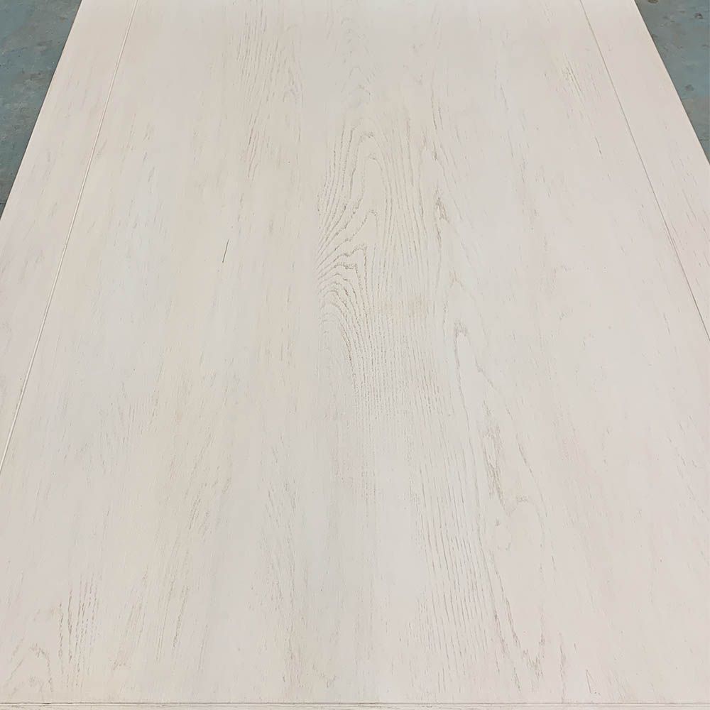 Imperfections to brushed white finish