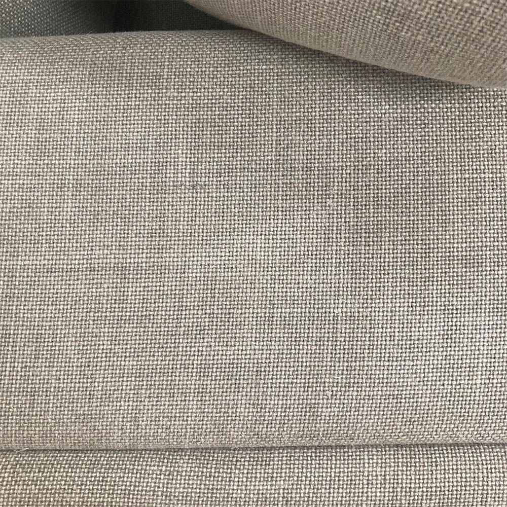 Ultra cosy grey linen sofa with two scatter cushions