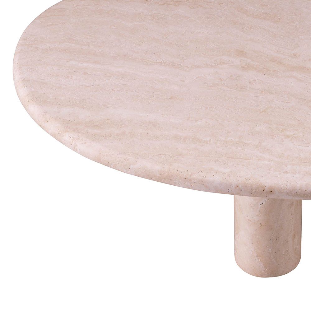 lovely and chic pure travertine coffee table