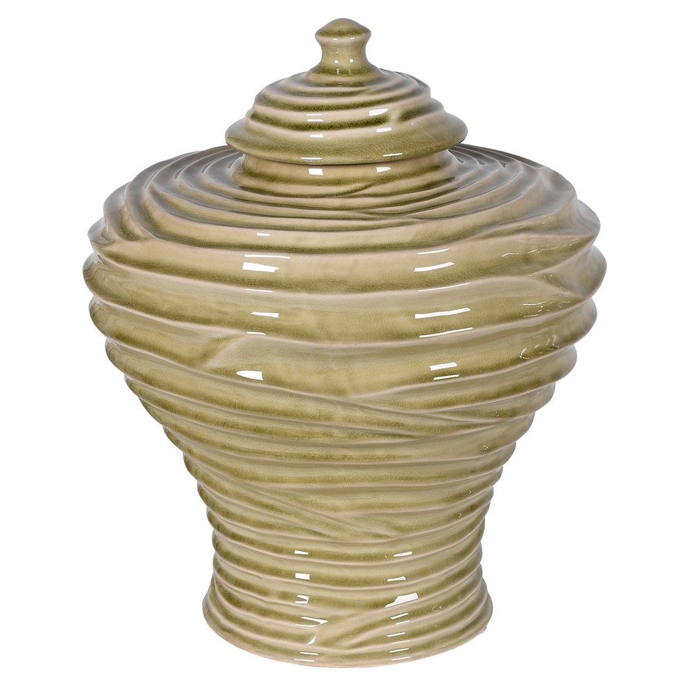 Enchanting wave-effect jar with lid