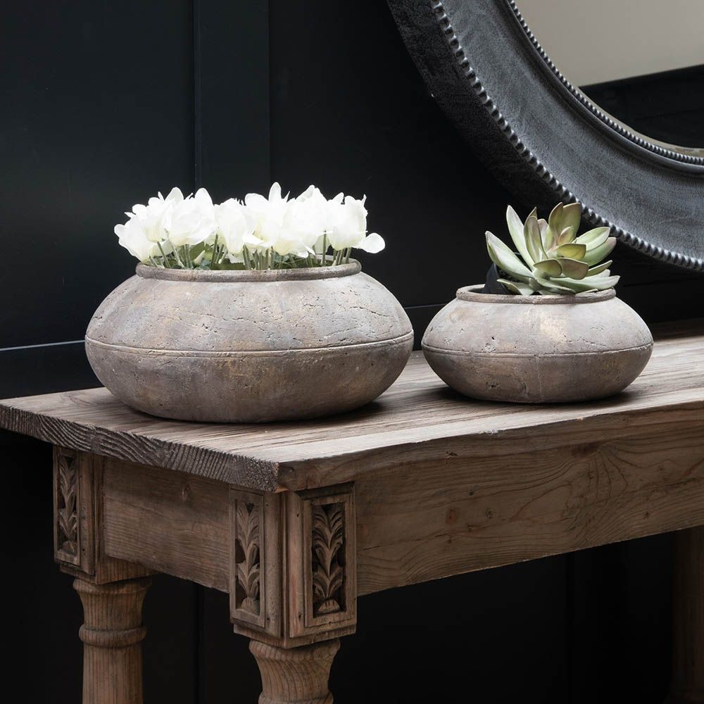 Natural finish bowl/planter