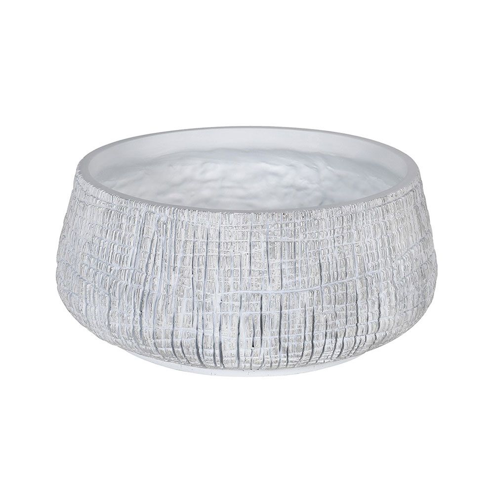 Gorgeous textured bowl available in white and black finishes