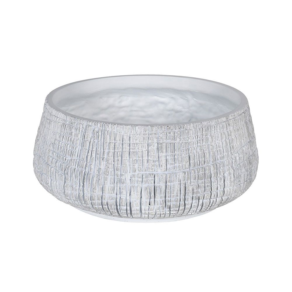 Gorgeous textured bowl available in white and black finishes