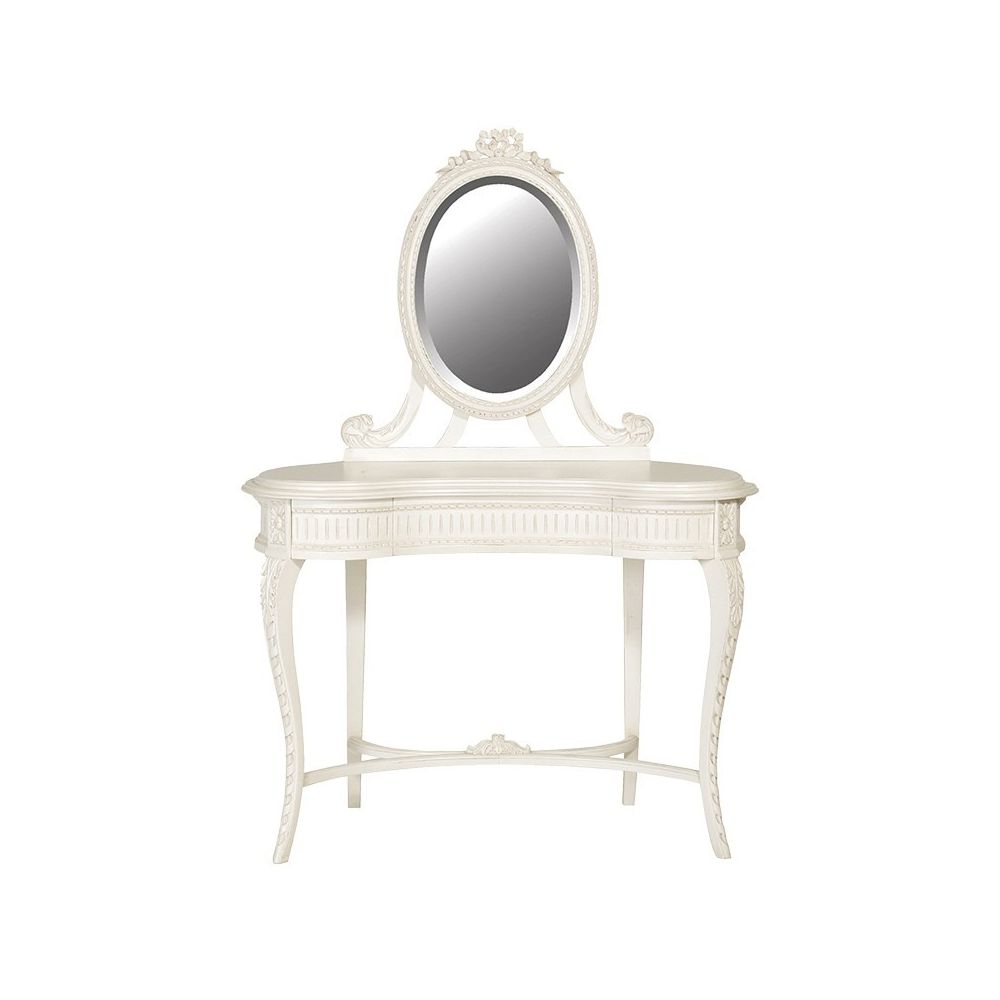 Classical White Carved Melissa Dressing Table