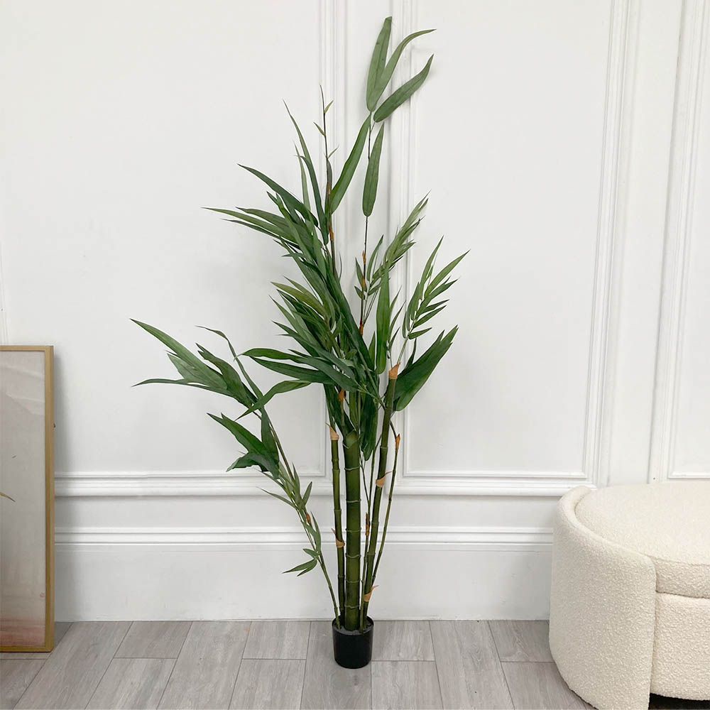 Faux bamboo plant