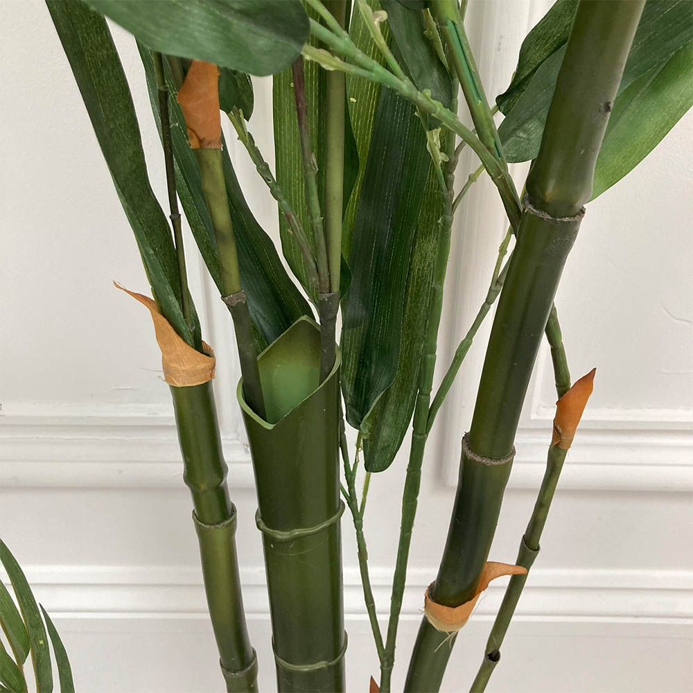 Faux bamboo plant