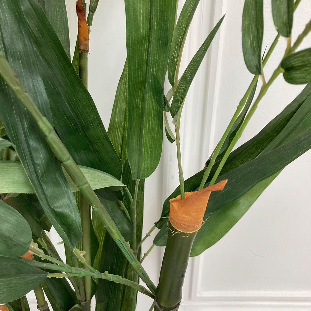 Faux bamboo plant