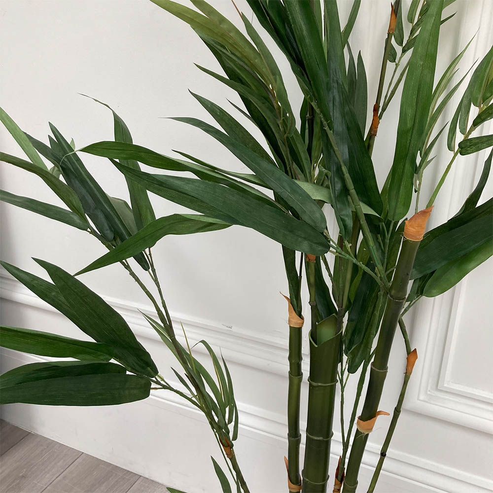 Faux bamboo plant