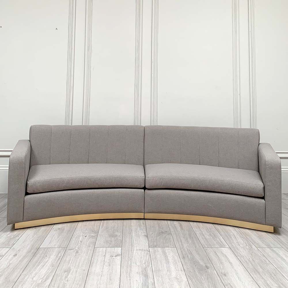 Gorgeous 3 seater sofa upholstered in our Villa Nova Fossil