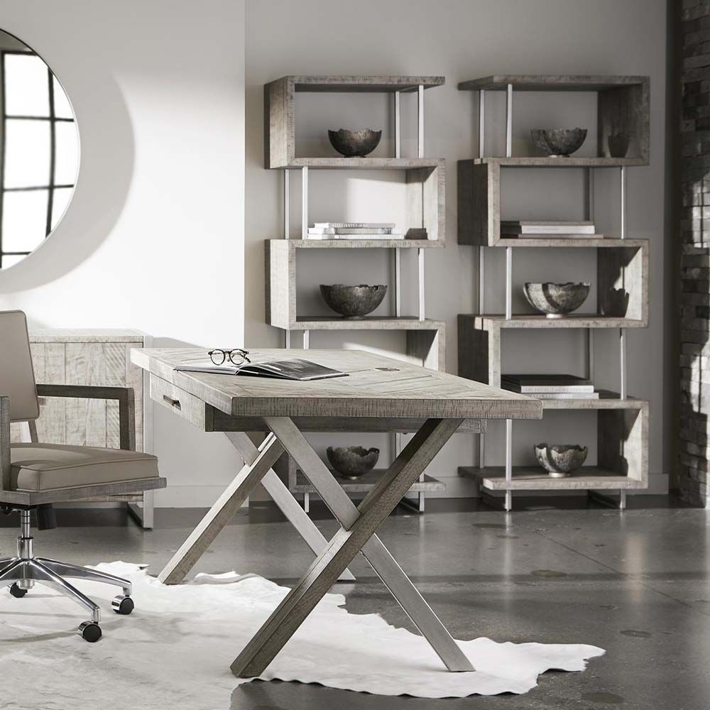 Cascading, scandinavian inspired display cabinet