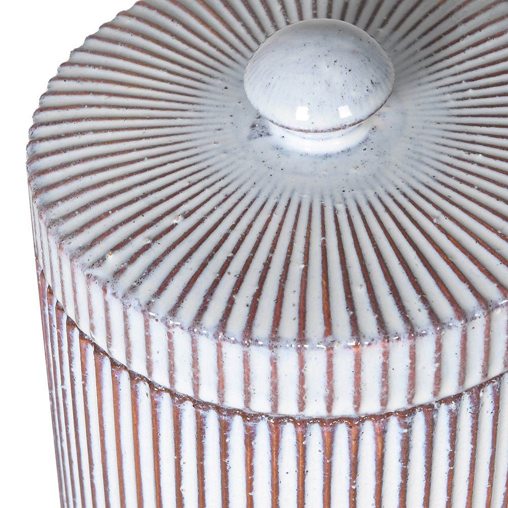 Gorgeous distressed finish jar with lid
