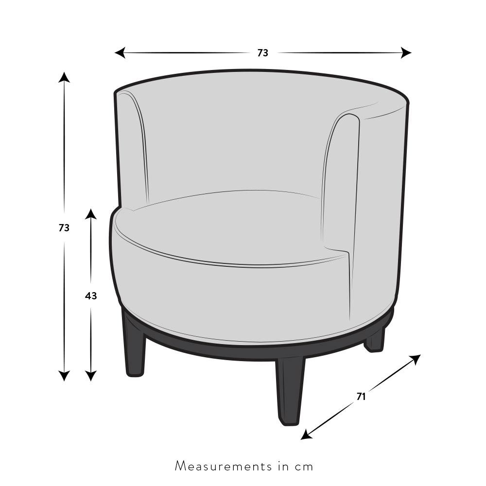 Designer Tub Chair Armchair Sweetpea & Willow