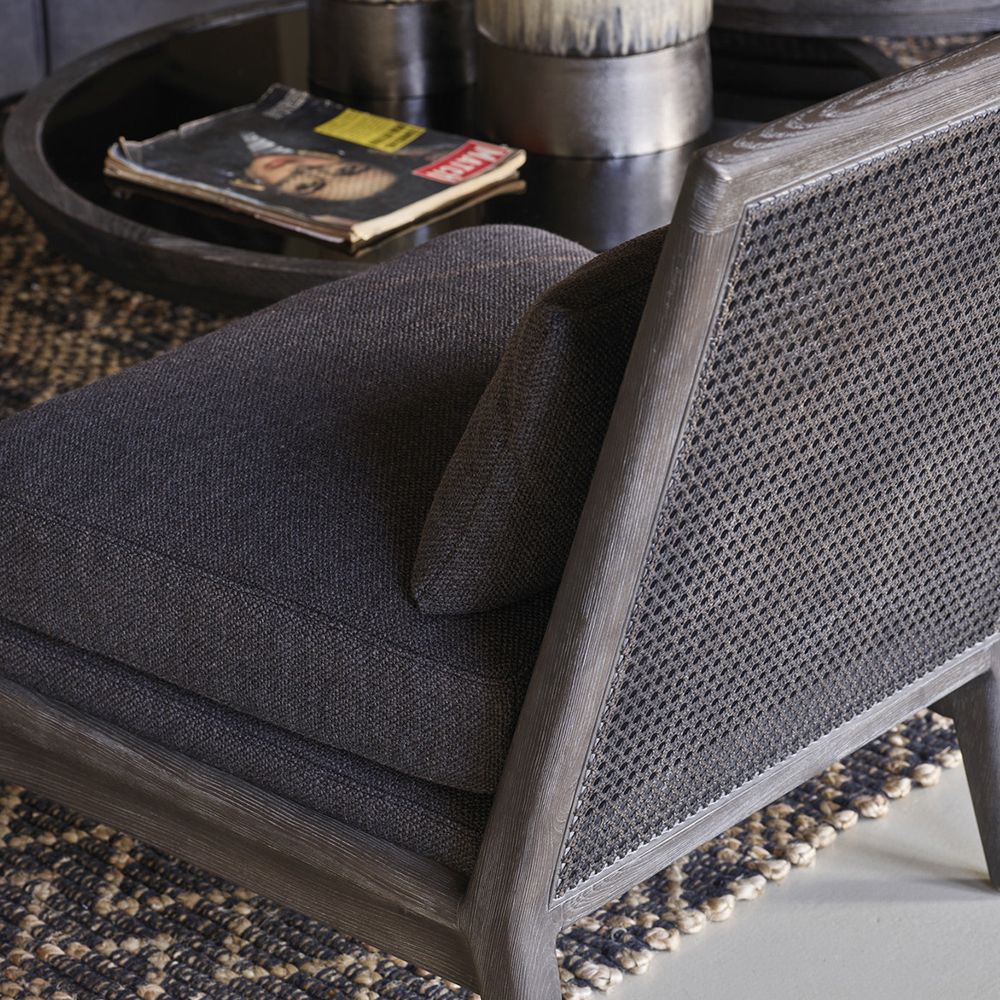 Luxury, contemporary style, ash, woven armchair