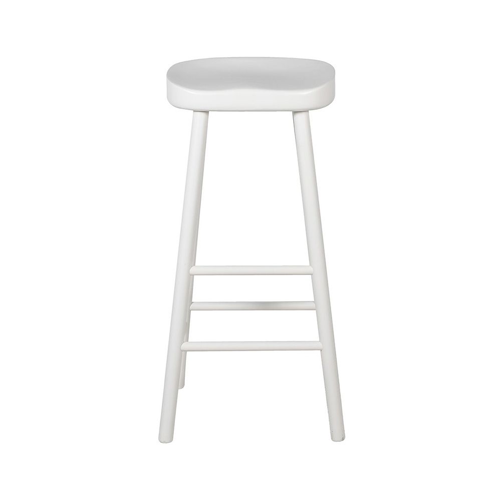 Scandinavian/farmhouse-inspired white birch stool