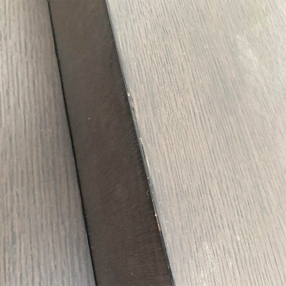 Striking abstract design coffee table in deep mocha finish