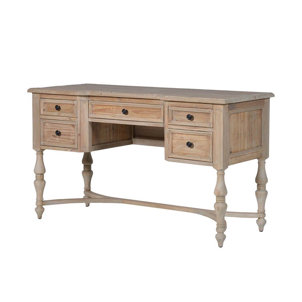 beautiful rustic wooden desk crafted from reclaimed pine