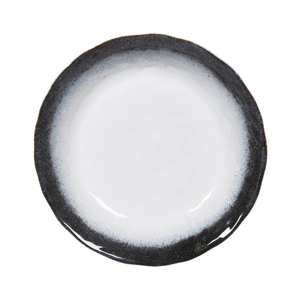 Striking, navy edge bowl