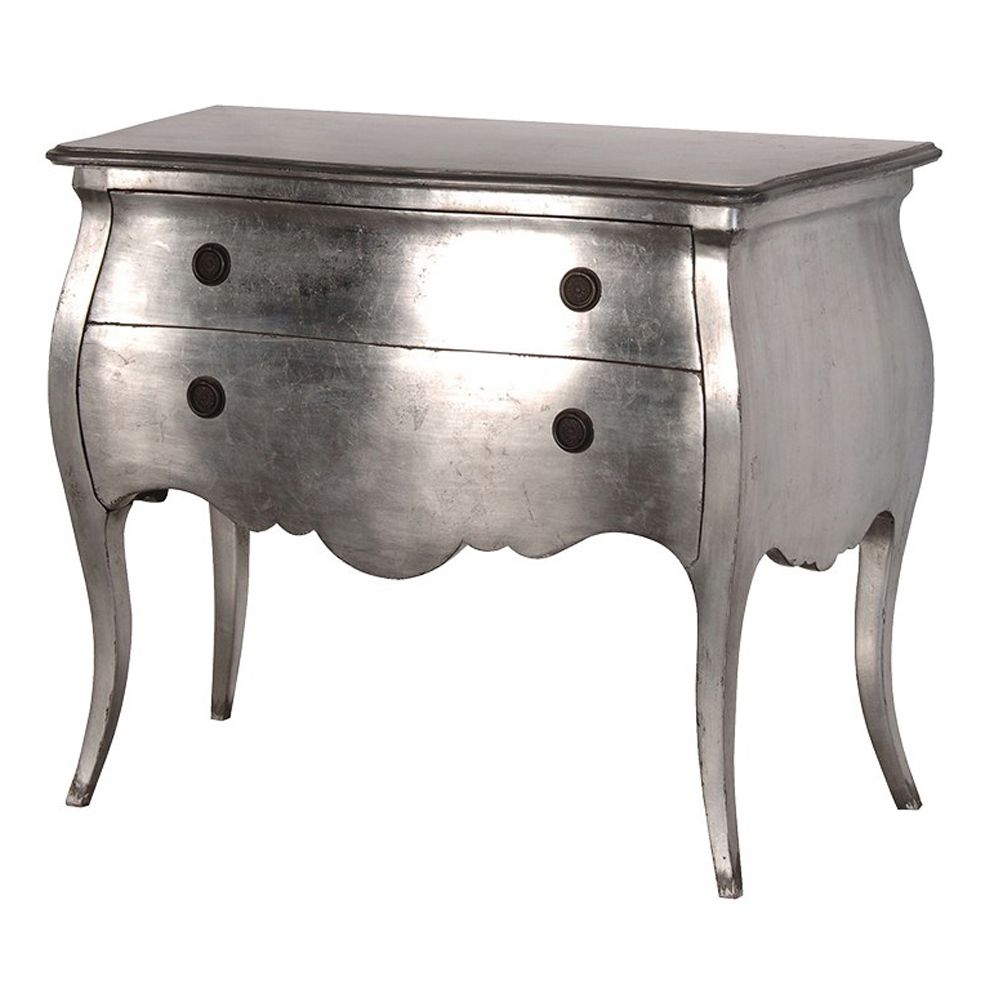 Lotty 2 Drawer Silver Chest