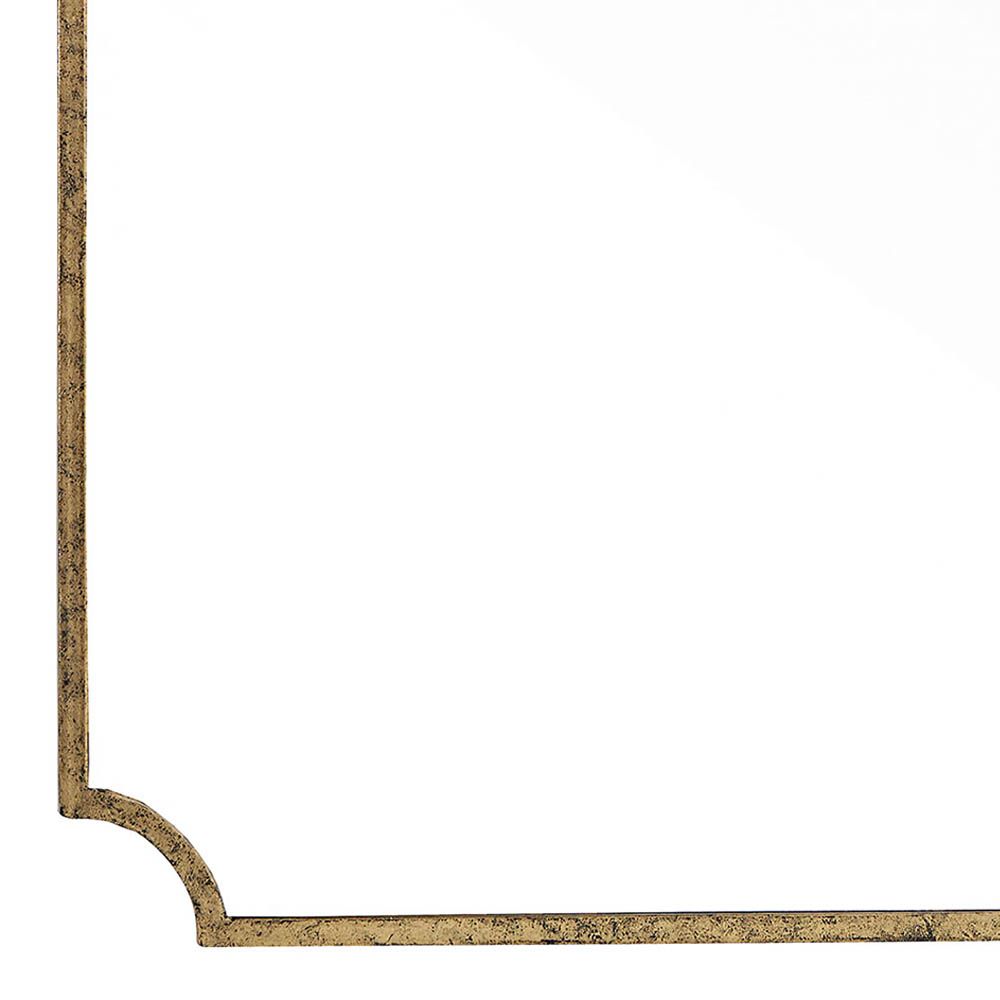 stunning gold-framed wall mirror